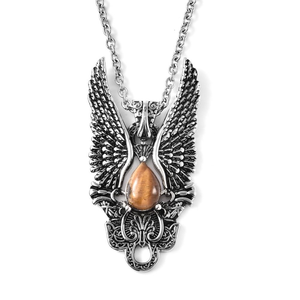 Gothic Angel Wing Pendant Necklace
